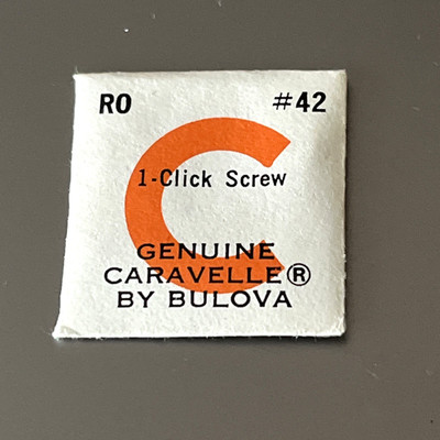 Bulova Caravelle RO Watch Movement Part #42 (1) CLICK SCREW