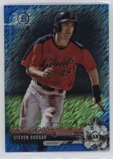 2017 Bowman Chrome Prospects Blue Shimmer Refractor 51/150 Steven Duggar y0i