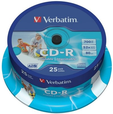 Verbatim CD-R/CD-RW CD-R 700MB 52X 25er SP Photo Pri 25 Stüc