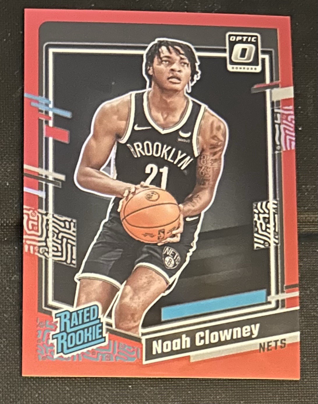 2023-24 Panini Donruss Optic Red Prizm 99/99 Noah Clowney RC #205