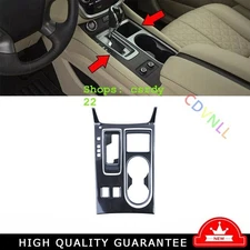 Gear Shift Water Cup Panel Cover Trim For Nissan Murano 15-23 Steel Carbon Fiber