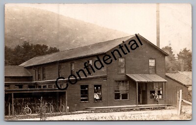 Real Photo Wands Glove Factory At Candoor NY Tioga County New York RP RPPC I-452