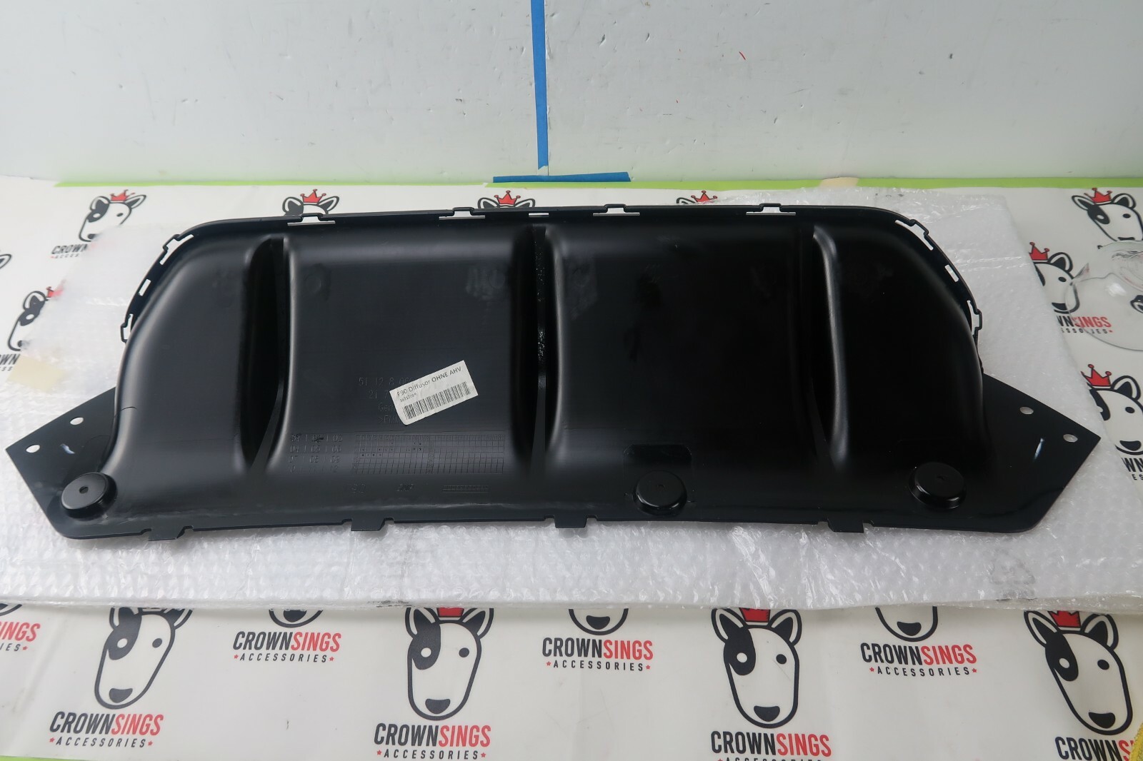 2018-2010 BMW M5 REAR SKID PLATE TRIM CENTER LOWER OEM 51128069482  