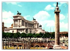 VTG 1970s - Traiano Forum & Monument to Victor Emanuel II - Rome, Italy Postcard