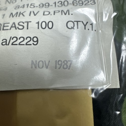 British Army Issue NBC No.1 Trousers MKlV DPM Sealed 1987 180/100cm - Picture 4 of 10