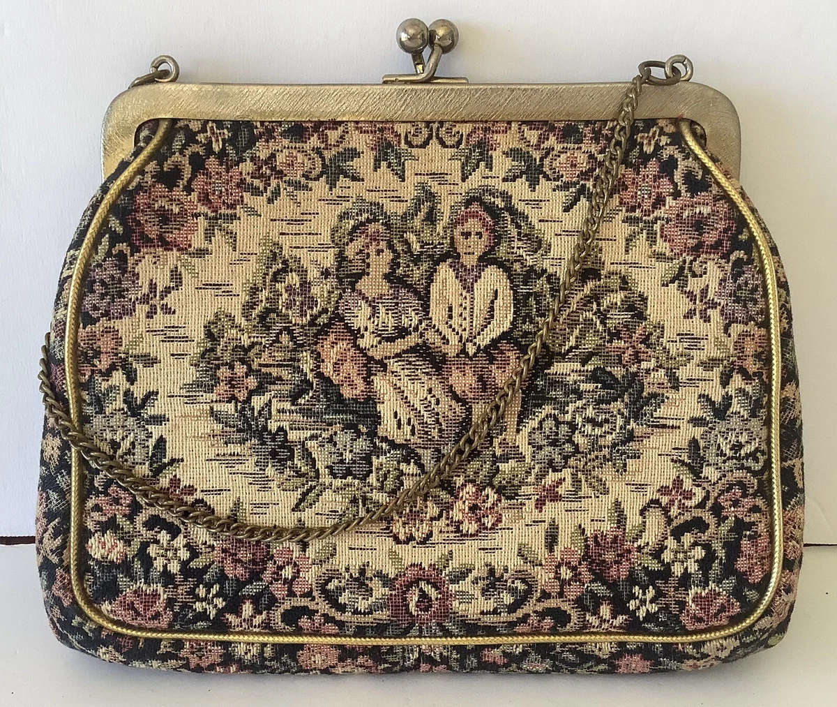 Julius Resnick JR 1950s Purse Courting Couple VTG Victorian