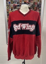 VTG Detroit Red Wings Sweatshirt 90s NHL Fleece Pullover Hockey MEN  s L Yzerman