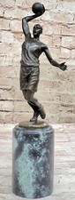 Bronze Art Statue Sculpture Trophy of NBA Basketball Player Going for Dunk Layup
