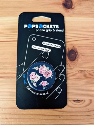 PopSockets Phone Grip Holder Navy Floral  - Photo 1 sur 2