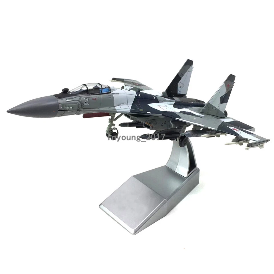 1:100 SU-35 Super Flanker 2014 avión de la Fuerza Aérea Rusa modelo de avión fundido a presión Foto 2 de 4