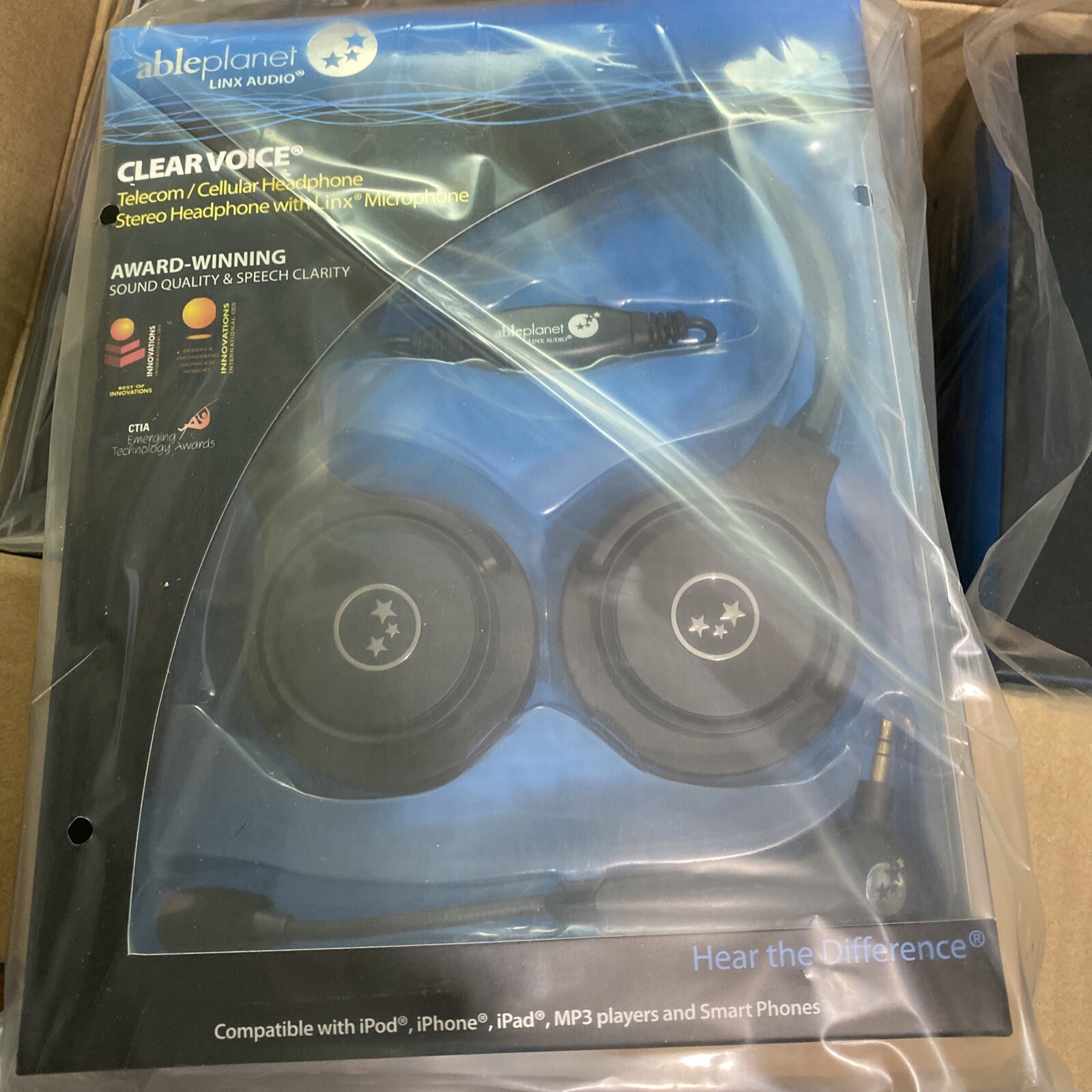 Able Planet TL210M Clear Voice Telecom/Cellular Stereo Headphone with ...