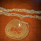 Beautiful Vintage Twisted Choker Chain Necklace and 2 Bracelets Set Rare Retro — photo 6