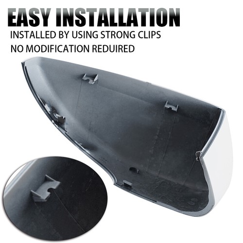 For Ford Escape Kuga 2013~2019 White Rear View Mirror Cap Cover Trim Left+Right - Picture 8 of 12