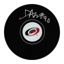 David Ayres Carolina Hurricanes NHL Autographed Hurricanes Puck David Ayres Carolina Hurricanes NHL Autographed Hurricanes Puck