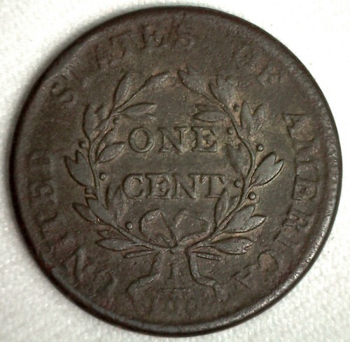 1803 busto drapeado de cobre de EE. UU. 1c en muy buen estado moneda de muy buena circulación - Imagen 2 de 2