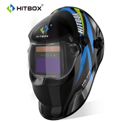 True Color Auto Darkening Welding Helmet Large View MIG TIG MMA Mask Solar