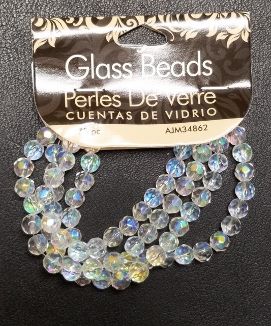 NEW Cousin Beads 75pc. 6mm Round Glass Beads AB Crystals eBay