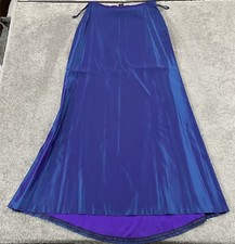 RALPH RALPH LAUREN Dress Womens Size 10 Purple Blue Iridescent 47" Calf Length