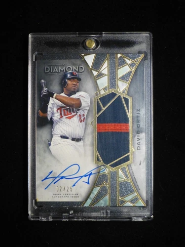 2022 Topps Diamond Icons David Ortiz Jersey / On-card Auto #ed /25
