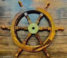 VINTAGE 24 ZOLL WANDRAD NAUTISCH ANTIK RAD BOOT DEKOR SCHIFFE LENKEN PIRAT