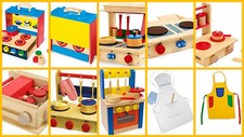Childrens Wooden Play Kitchens Mobile Suitcase Journeys Portable Small Kitchen