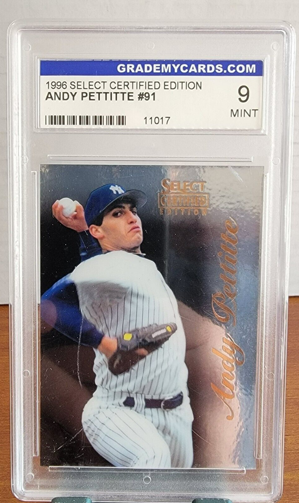 1996 Select Certified Silver #91 Andy Pettitte - NY Yankees GRADED GMC 9 MINT