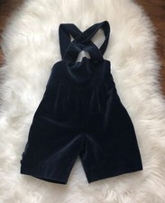 Vintage Saks Fifth Avenue Lesy by Lisetta Cosi Overalls Blue Velvet 18m Boy/girl