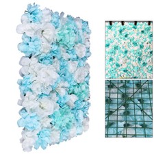 Artificial Silk Rose Flower Wall Panels 12PCS Wedding Valentine's Backdrop Decor
