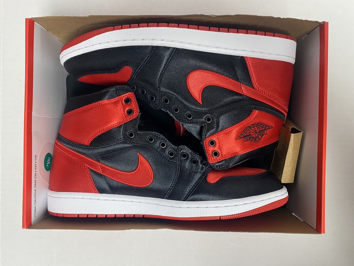 Nike Air Jordan 1 High OG Satin Bred Black Red White FD4810