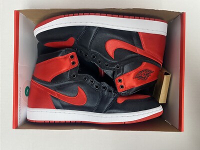 Nike Air Jordan 1 High OG Satin Bred Black Red White FD4810-061