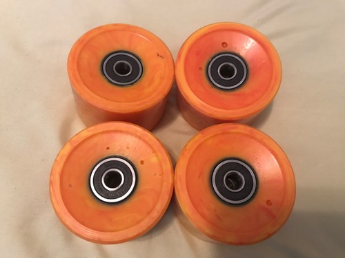 Ruedas de monopatín Dogtown K-9 Cruiser 59 mm 84a - remolino naranja (juego de 4) 🔥 raras - Imagen 4 de 5