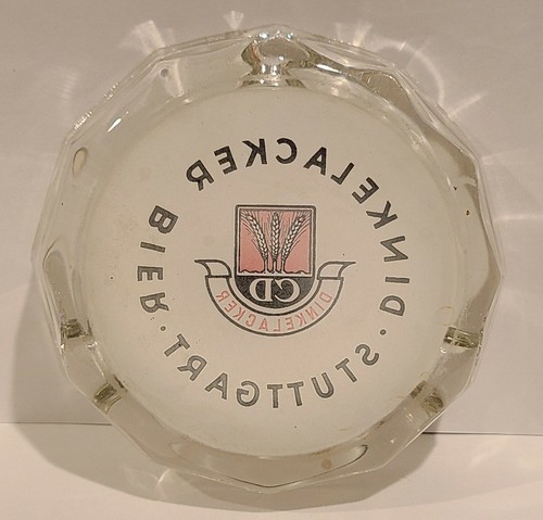 Vintage Ashtray Dinkelacker Stuttgart Dinkel Acker Beer Bier Ash Tray - Picture 2 of 2