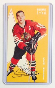 1994-95-Parkhurst-Tall-Boys-Ken-Hodge-auto-signed-card-Blackhawks