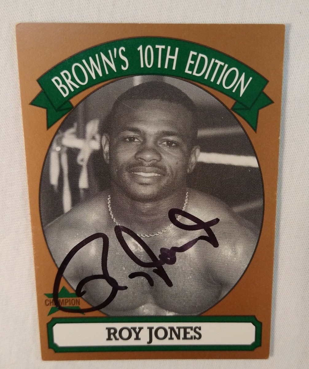 Browns Boxing Roy Jones AUTOGRAPHED card-from set #10-1994