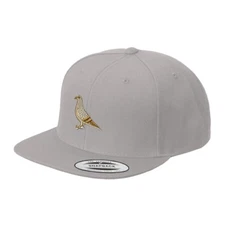 Pigeon Style 1 Embroidered Flat Visor Snapback Hat