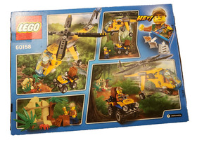 Lego Set City Jungle 60158 Jungle Cargo Helicopter Mini Figs.