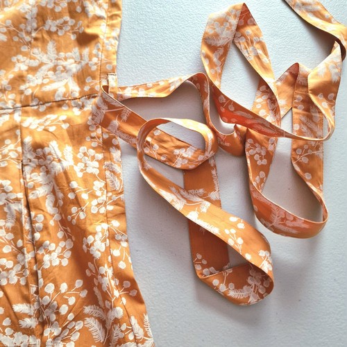 Seasalt Size 24 RRP £70 BNWT Yellow/White Floral Pattern Midi Dress Pockets - Picture 23 of 23