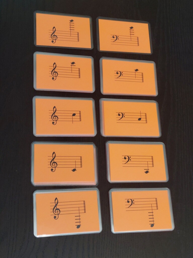 Piano Flash Cards: Musical Notes in Treble and Bass Clefs (Laminated) | eBay piano-flash-cards-musical-notes-in-treble-and-bass-clefs-laminated-ebay