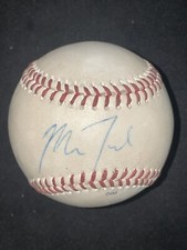 Mike Trout Vintage Signed Game Used Rawlings Baseball JSA LOA Circa 2009-10 Rare