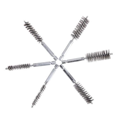 6/12PCS 1/4"Hex Shank Stainless Steel Bore Cleaning Brushes set for Power Drill - Picture 15 of 16