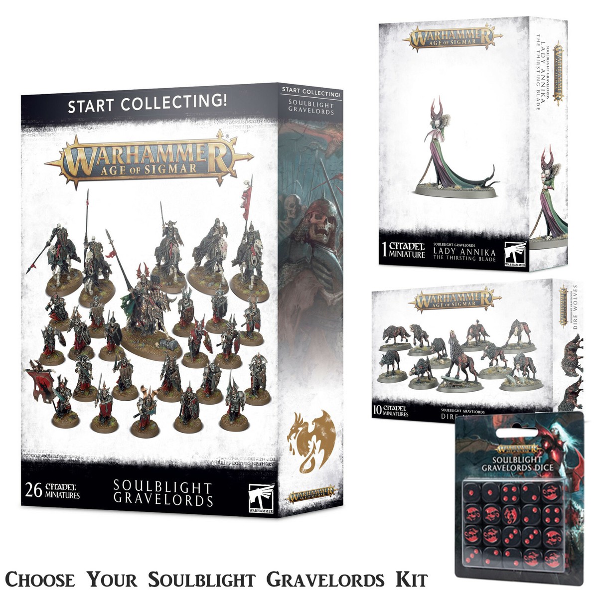 Games Workshop Neuf Dire Wolves Soulblight gravelords AOS Age