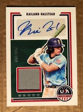2022 Panini USA Stars & Stripes Baseball Kailand Halstead Signatures /399 SSS-KH