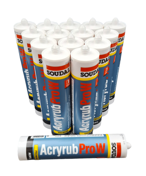 Soudal Acryrub Pro W Dichtstoff Fugendichtstoff Anschluß Elastisch Weiß 15X310Ml-image