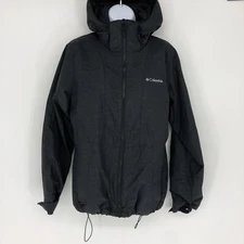 Columbia Charcoal Space Dye Grey Full Zip Interchange Jacket Men's Size Small