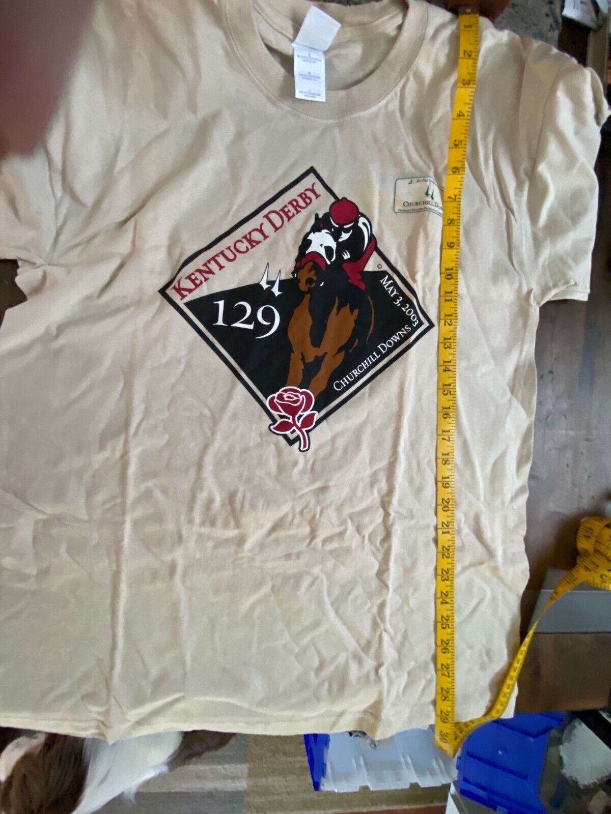 Official Kentucky Derby 129th T-Shirt-Never Worn - image 3