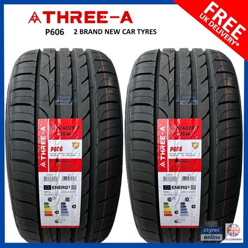 2X New 245 40 17 THREE-A P606 95W XL 245/40R17 2454017 *B WET GRIP* (2 ...