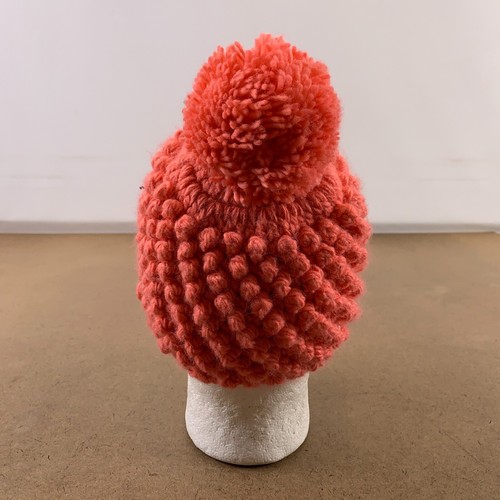 Spyder Girls One Size Tropic Prink Brrr Berry Fleece Lined Popcorn Pom Hat New - Picture 6 of 6