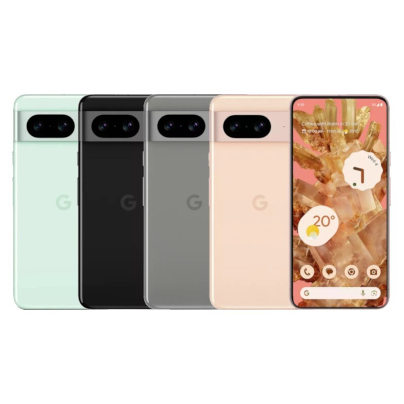 Google Pixel 8 - 128GB, 256GB - Black, Hazel, Rose, Mint