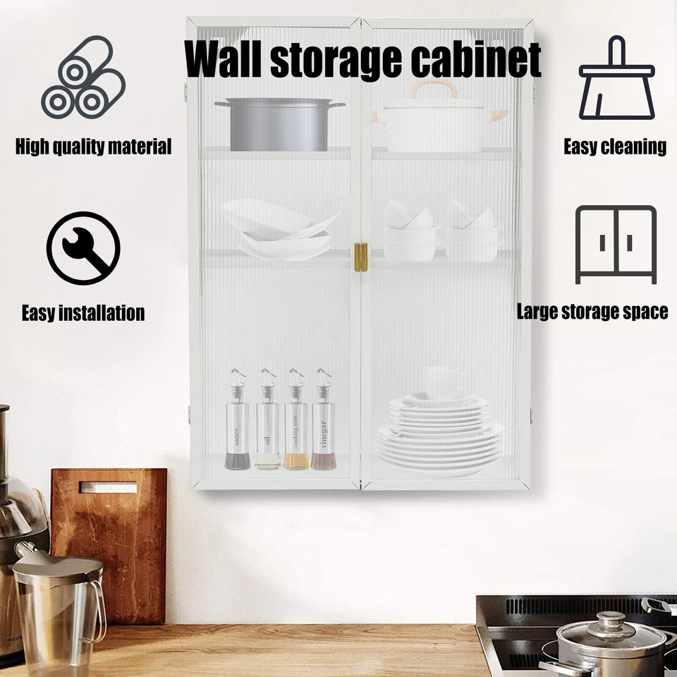 Mueble de pared de doble puerta Haze de cocina y baño con estantes desmontables Foto 4 de 4