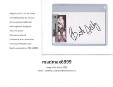 Brit Selby Philadelphia Flyers AUTOGRAPH AUTO SIGNED INDEX HOCKEY CARD 100% COA